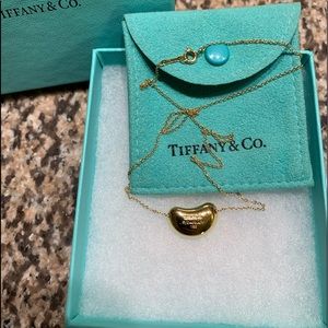 Tiffany & Co. 18k Large bean necklace